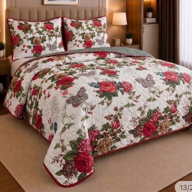 Cobre Leito Queen 3 Peças Queen Box 2,60x2,40