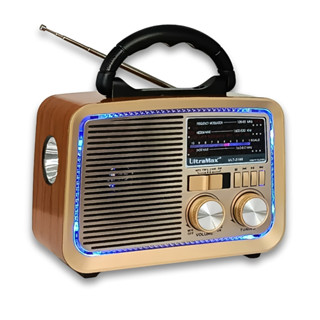Radio Retro bluetooth entrada usb,microsd lanterna e sainda auxiliar Rádio Vintage Bluetooth Am Fm Usb Aux Sd Caixa em Oferta na Shopee