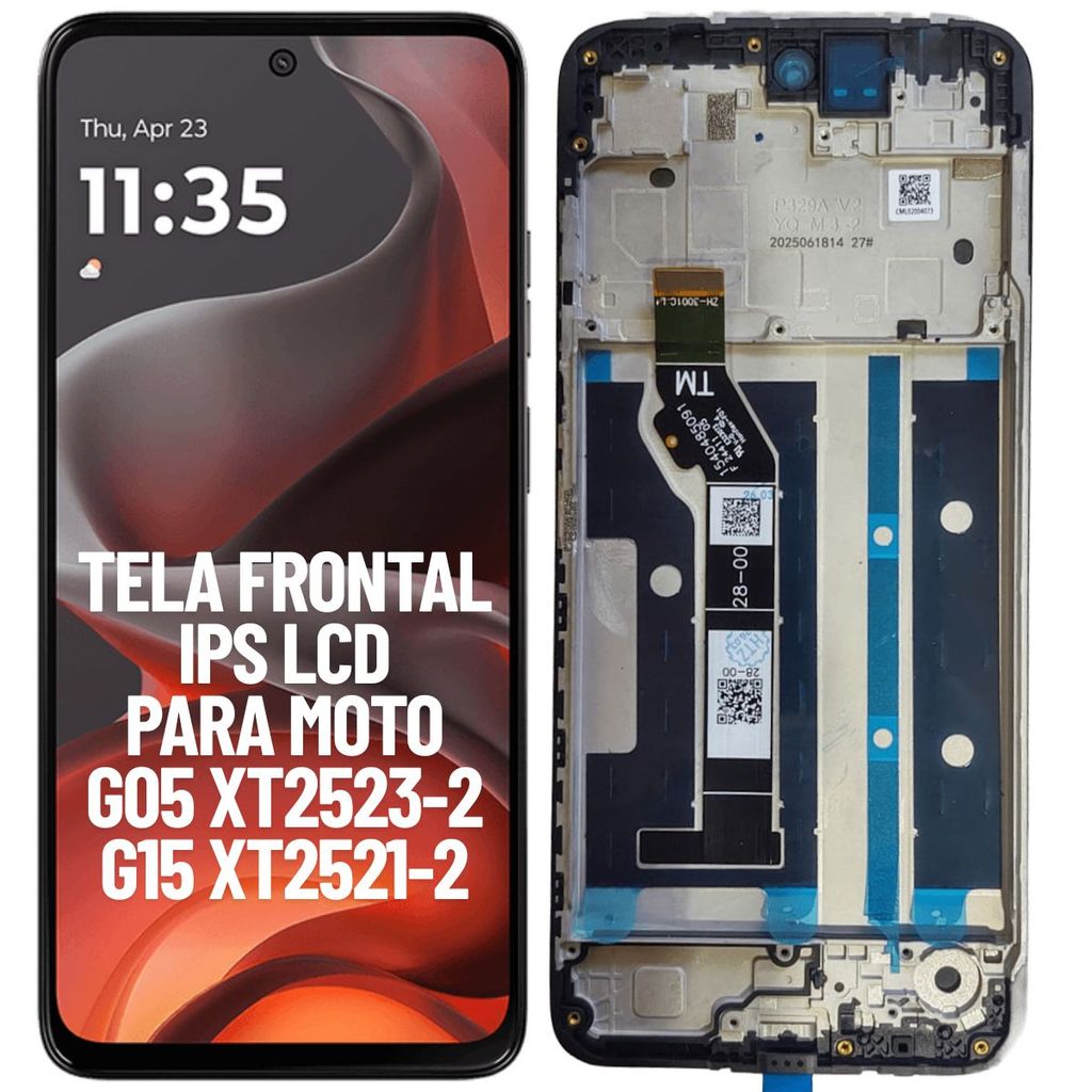 TELA FRONTAL DISPLAY IPS LCD PARA MOTOROLA MOTO G05 XT2523-2/G15 XT2521-2 NOVA