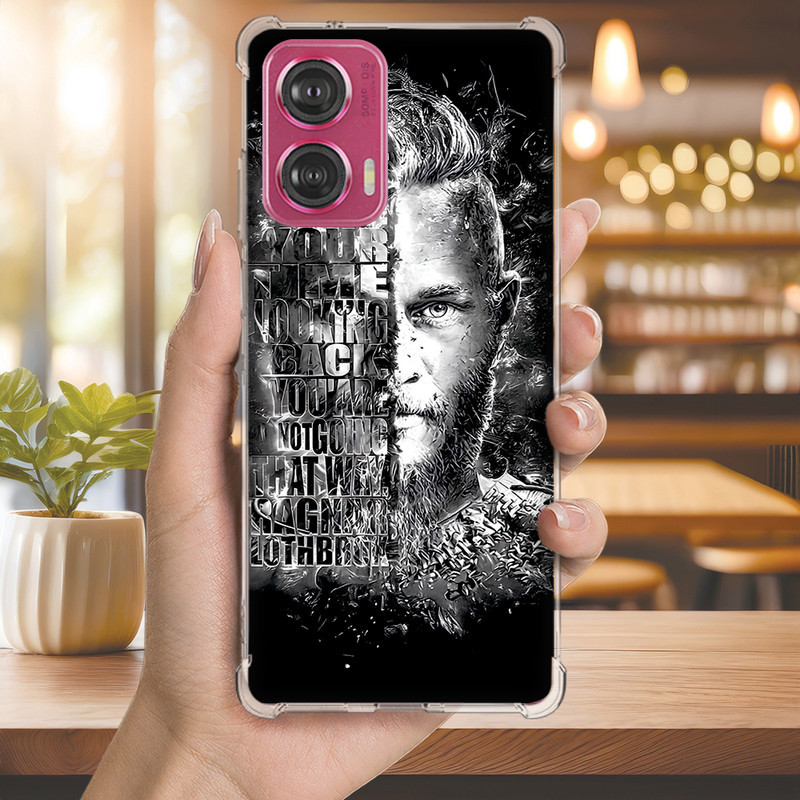 Capa Capinha MOTO G75 G73 G71 G62 G60S G60 G55 G54 G52 G50 G42 Anti-impacto Personalizada viking RAGNAR (4185)