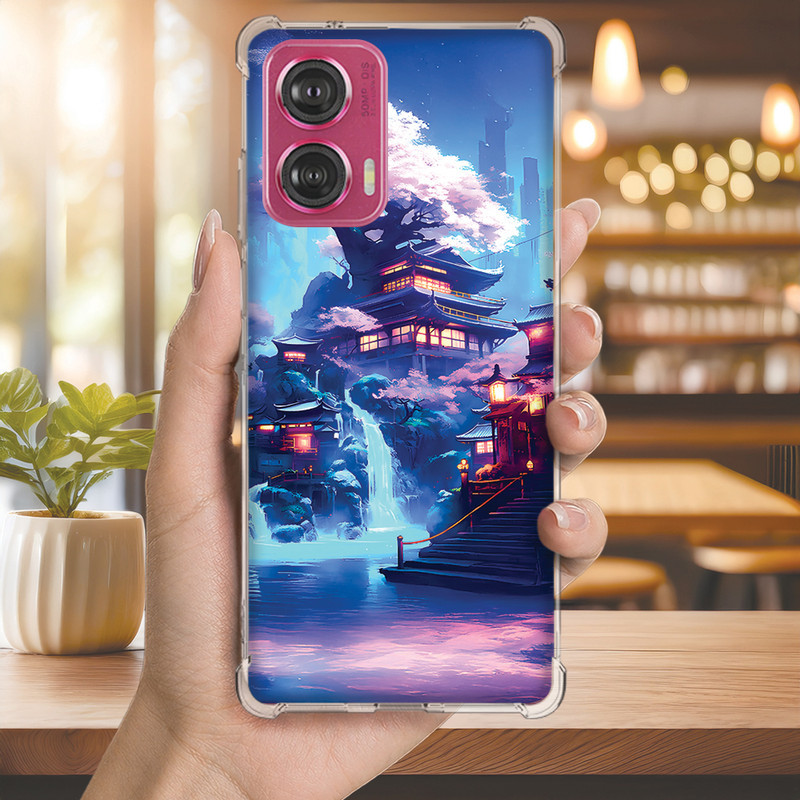 Capa Capinha MOTO G50 G42 G41 G35 G34 G32 G31 G24 G23 Anti-impacto Personalizada neon TEMPLO (4218)