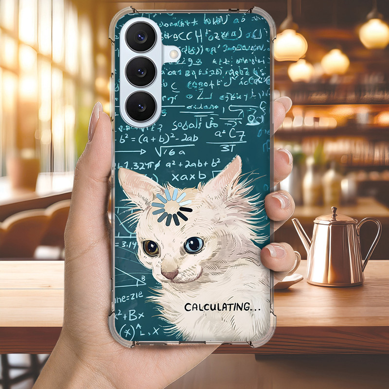 Capinha Capa (3406) GATO LOADING para GALAXY A20,A16,A15,4G,5G,A14,A13,A12,A11,A10S,A10,A03S,A06,A05S,A05,A04S