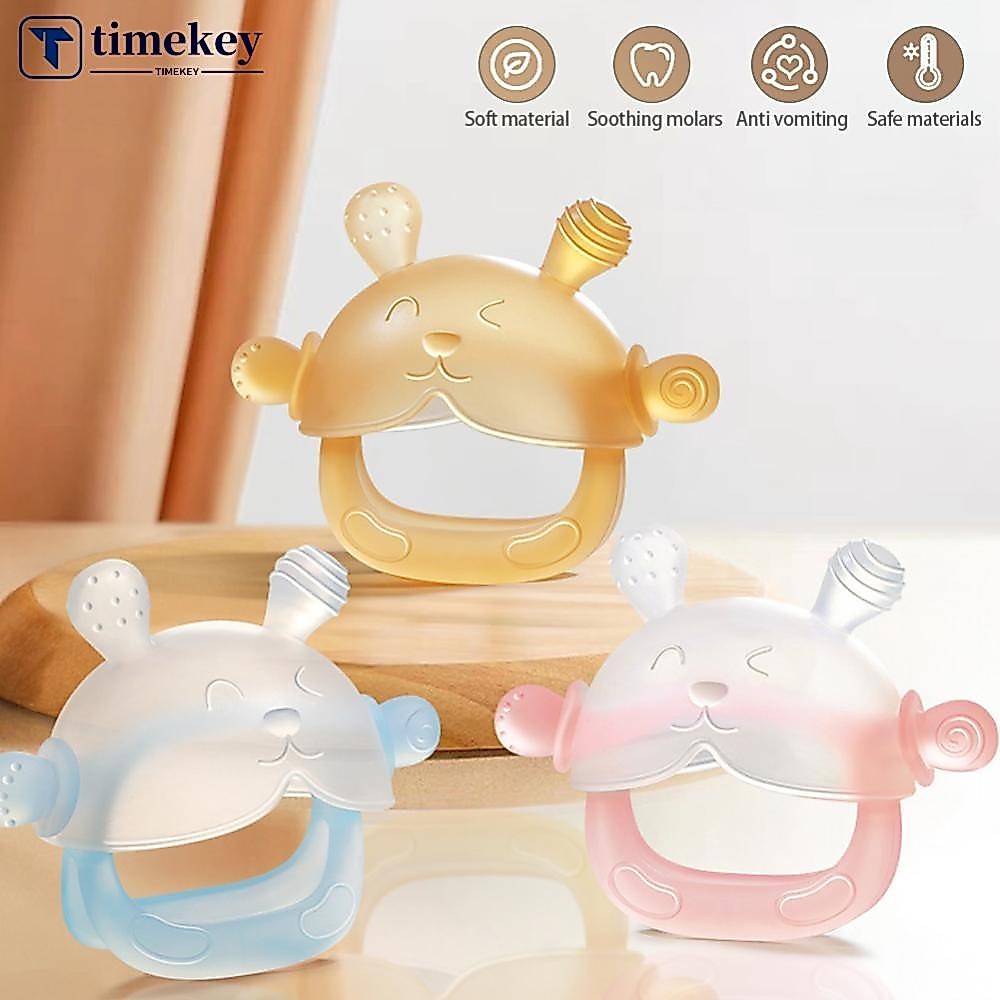 Silicone Mordedor Criança Mastigar Brinquedos Sensoriais Anti Gota Pulso Mão Bebê Dentição Mitten Grau Alimentíc