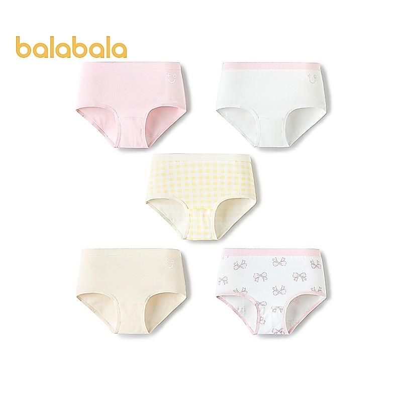 balabala Calcinha Boxer Infantil Menina Algodão Roupa Íntima Criança Confortável Sem Apertar