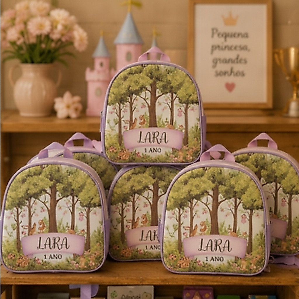10 Mochilinhas Aniversario personalizadas Lembrancinhas todos os temas 10 unidades