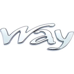 Letreiro Way Uno Way 2011 a 2016 Cromado Premium
