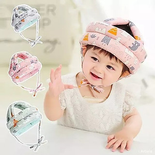 Chapéu De Proteção Capacete Anti-Colisão De Segurança Ajustável Para Bebês - Envio Imediato!