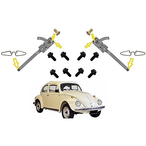 Kit Maquina De Vidro Fusca 1971 1972 1973 1974 1975 1976 1977 1978 1979 1980 1981 1982 1983 1984....
