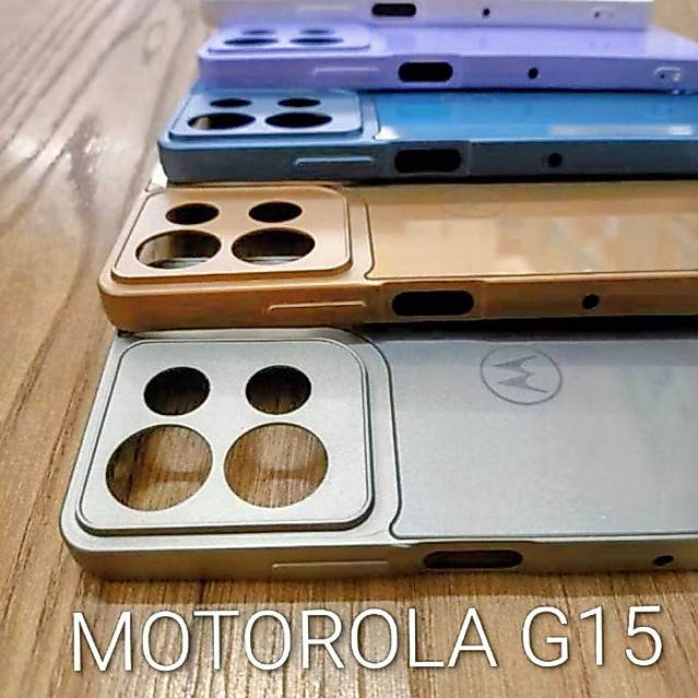 CAPA CASE CAPINHA PREMIUM P/MOTOROLA G15 INTERIOR AVELUDADO AG-GLASS PHONE CASE LUXO ELEGANTE MODA