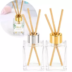 Kit 16 Vidros 30ml Com Tampa Luxo Para Difusor Aromatizador de Ambiente C/ Varetas