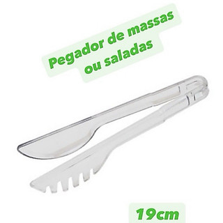 Pegador de macarrão, salada, gelo