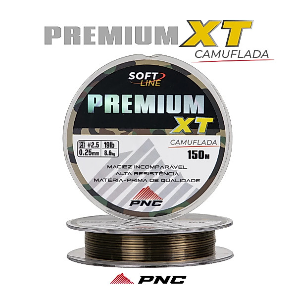 Linha Monofilamento Camu XT  Pinnacle Varias medidas 300mt Ultra Soft