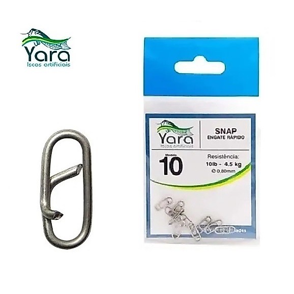 Snap Yara Engate Rápido Aço Inox Reforçado Diversas Medidas Pesca Isca Artificial