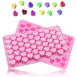 2 Peças (110 s) Molde Em Forma De Coração , Usado Para Assar chocolate , Doces , Bolo , Decoração , Cubo , Sabão , fudge