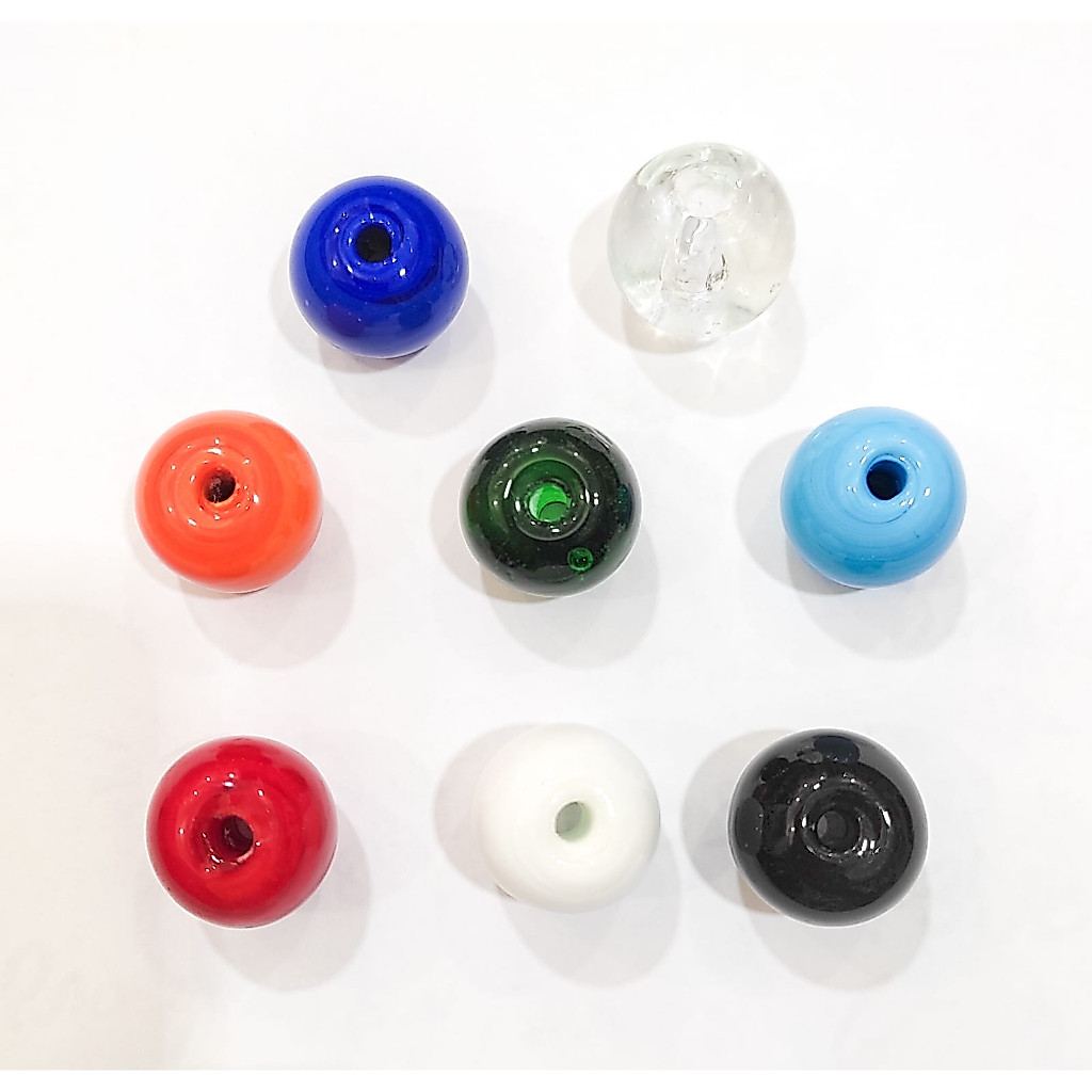 Bola De Murano M 5 Peças 10 Peças Firma 17mm Entremeio Para Guias Colares E Pulseiras Artesanato