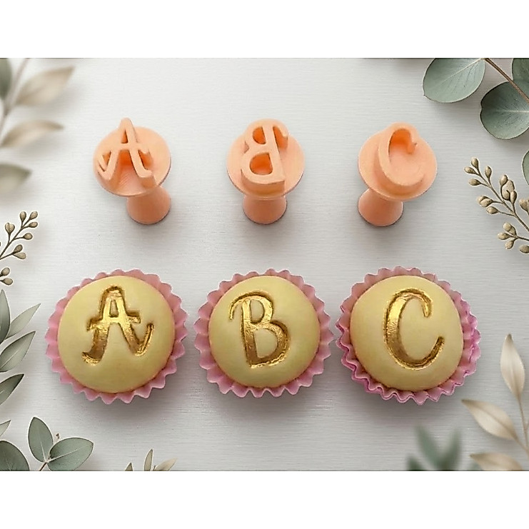 Alfabeto Completo 26 Letras para Carimbos de Brigadeiro e Docinhos Personalizados