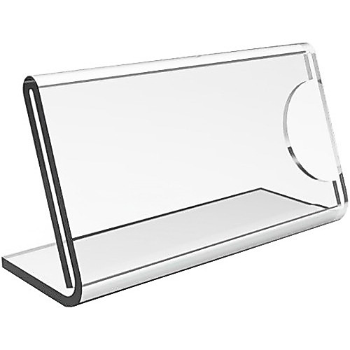 Kit 10 Display Acrílico Porta Preço 5x3cm Etiqueta Expositor Buffet Vitrine