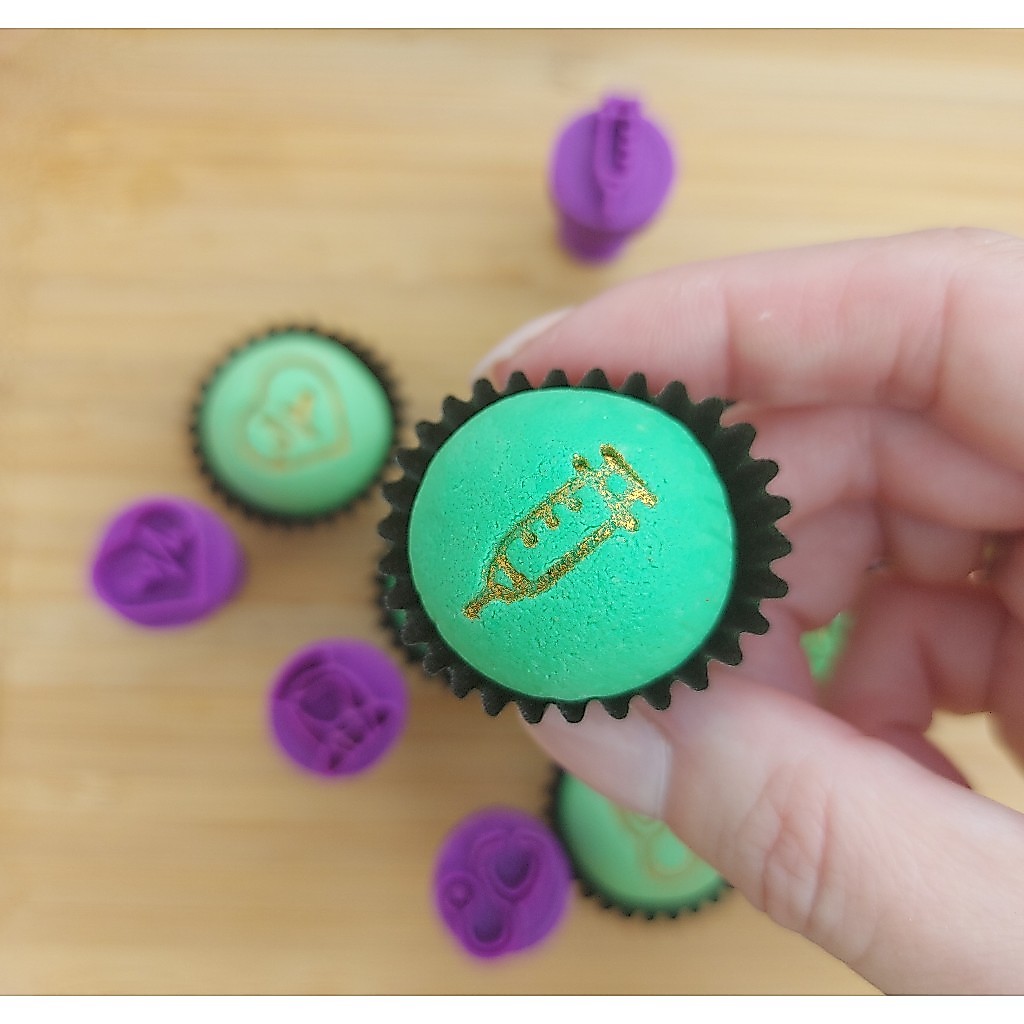 Carimbo para Brigadeiro e Doces - Enfermagem - Kit com 6 unidades — imagem 2 de 2