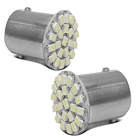 Par Lampadas Ré 22 Leds Gol Celta Uno Palio Vectra 01 Polo 12v 6000k Luz Branco — imagem 2 de 2