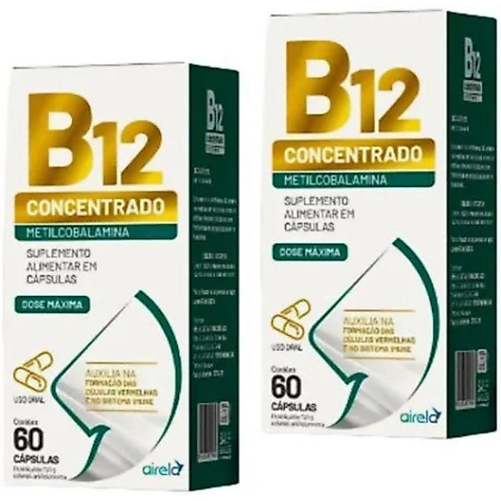 Metilcobalamina B12 Concentrado Airela 120 Cápsulas