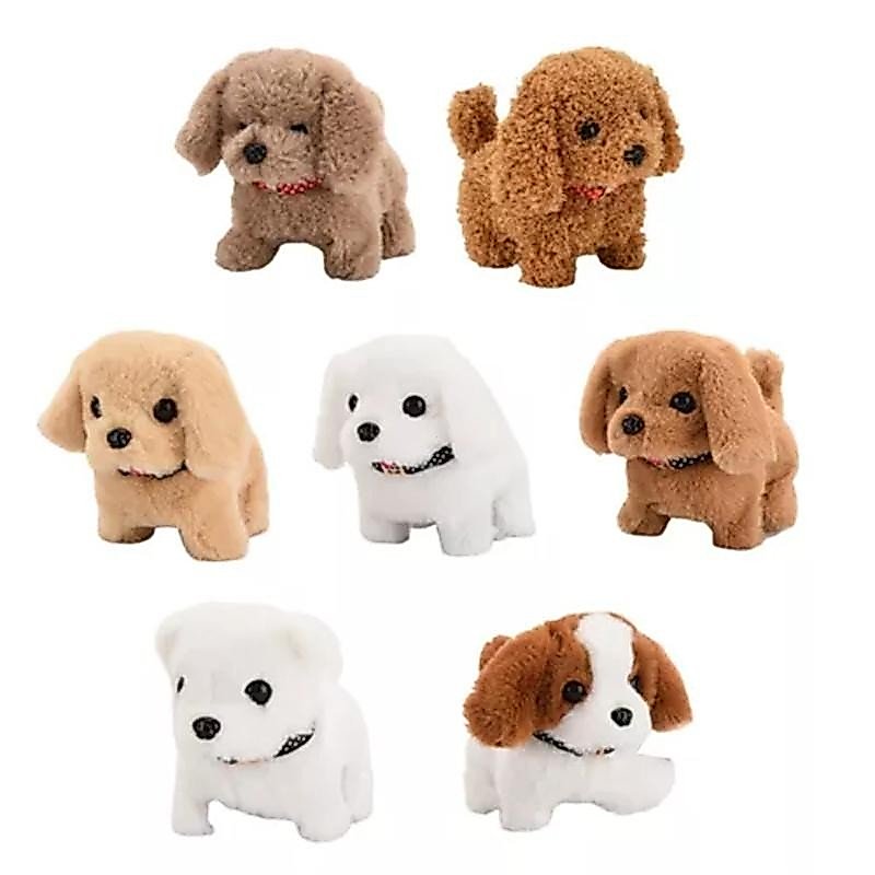 [baipestonop] Simulação Eletrônica Brinquedo Para Cachorro De Estimação Andando Interativo Boneca De Pelúcia Brinquedos