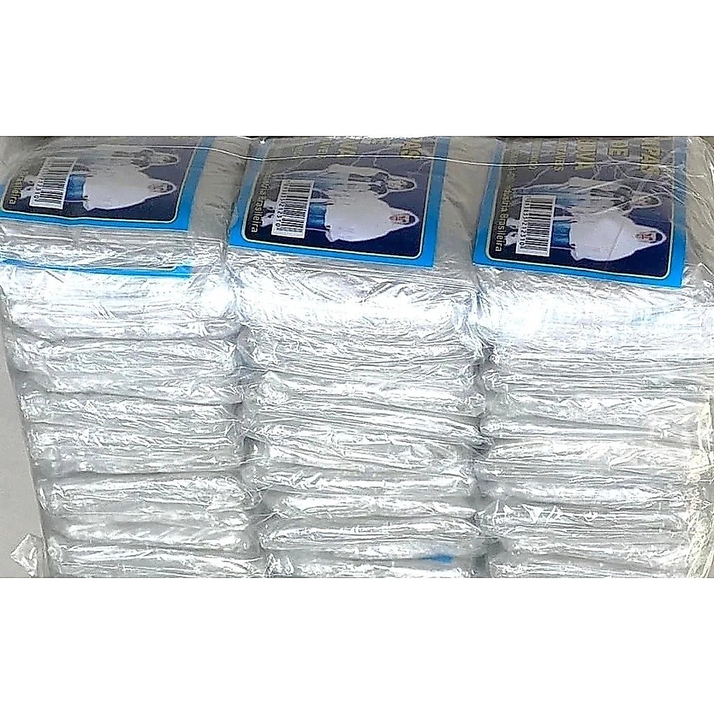 Kit 200 Capas De Chuva Descartável Transparente Unisex