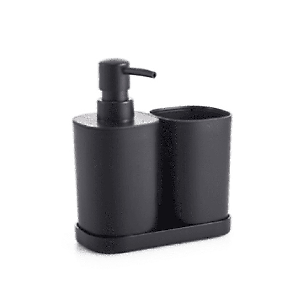 Kit de Acessórios de Banheiro Preto (3 Peças)