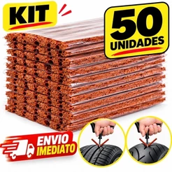 KIT REFIL INSERTO BORRACHARIA MACARRAO REPARO PNEU SEM CAMARA CARRO MOTO BIKE