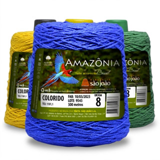 Barbante fio 8 Amazonia Para Crochê Escolhe a Cor em Oferta na Shopee