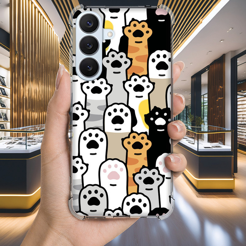 Capa Capinha GALAXY S20 ULTRA S10 S10E LITE 2020 S9 S8 A73 A72 Anti-impacto Personalizada petz gato GATINHO (2406)