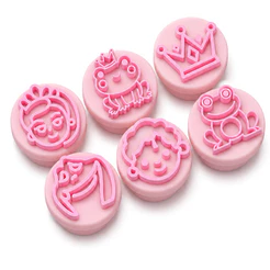 Kit 6 Moldes Carimbo Brigadeiro Tema Princesa E O Sapo