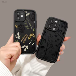 Capa Preta Para Samsung Galaxy A17 A16 A15 A14 A13 A12 4G 5G Capinha Macia Silicone Case TY 6991