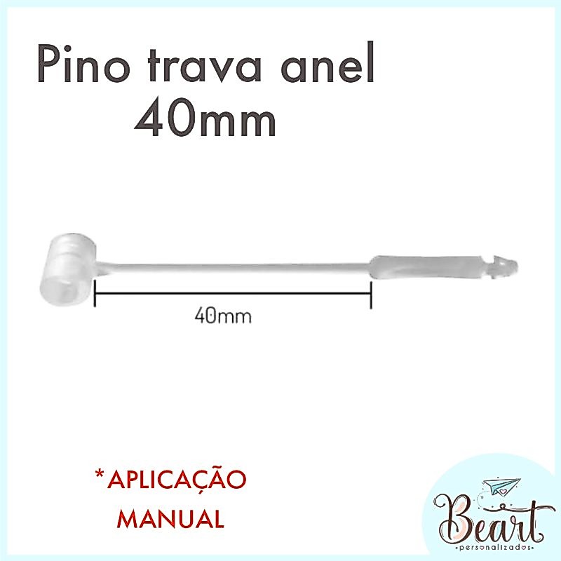 100 Pinos lacre Trava Anel, roupas e acessorios- 40mm e 125mm
