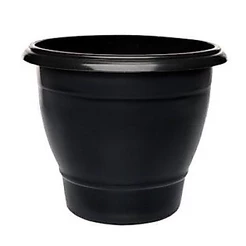 kit 5 Vasos Redondos Grande Preto 15 Litros