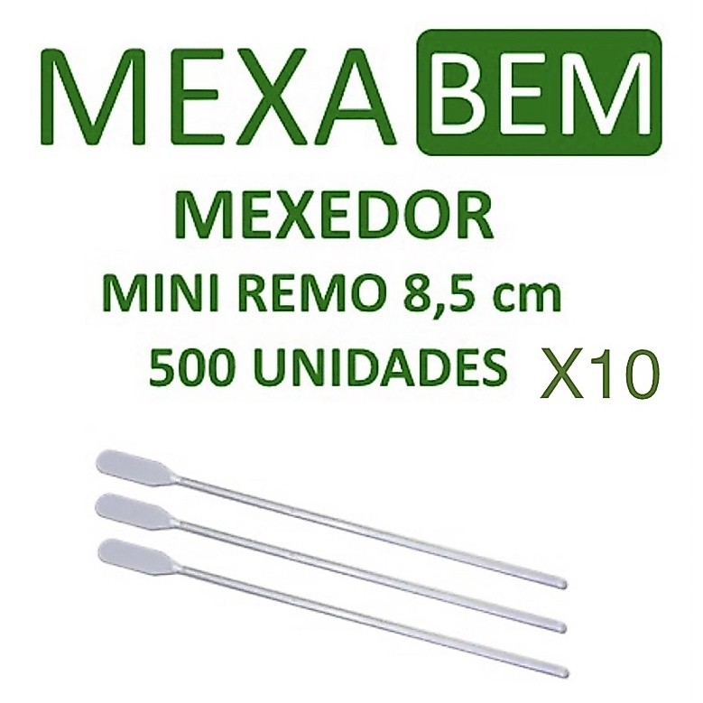 Atacado 5 mil mini remo pá mexedora para café 8,5 cm topo de doces mexa bem ( 10x500un)