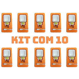 kit 10 Carregador Turbo de Celular Ultra Rápido 5.1A –  H'Maston