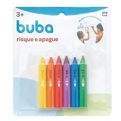 Giz Caneta Risque E Apague Crianças Banho Divertido Buba