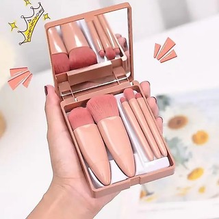 Kit 5 de Pincéis Para Maquiagem Com Espelho Super Sofisticado/Várias Cores Disponíveis/Pr…