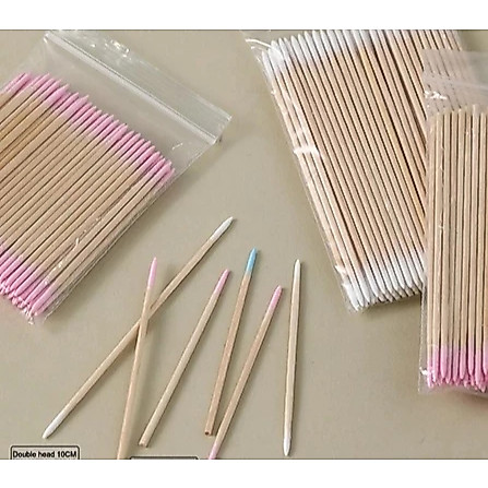 1000 Palitos com Algodão para Henna e Micropigmentação 7cm/10cm