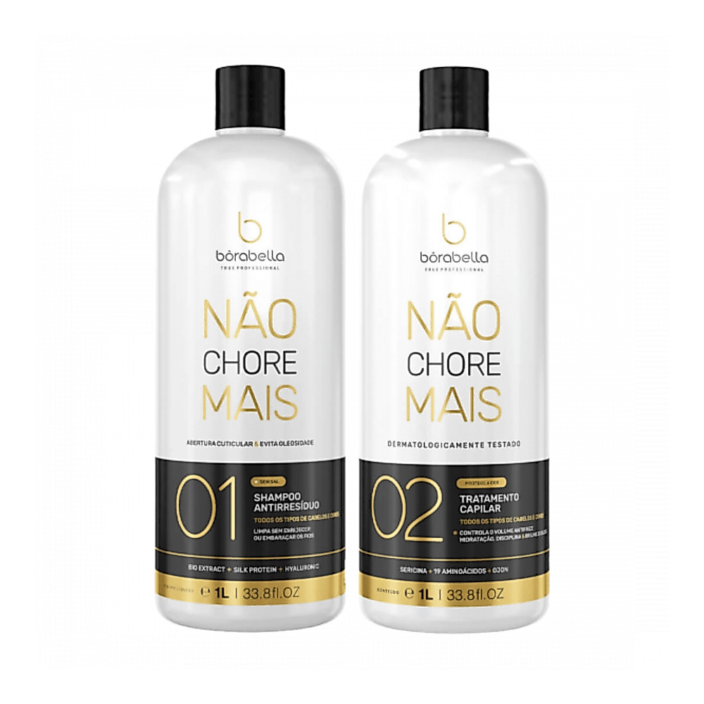 Kit Borabella Progressiva Não Chore Mais (2 Produtos) 1000ml