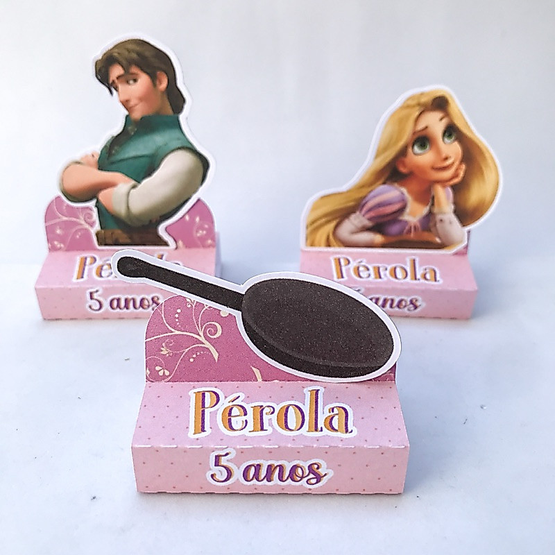 Porta Bis Personalizado Rapunzel Enrolados | Lembrancinha | Kit Festa |Aniversario Infaltil