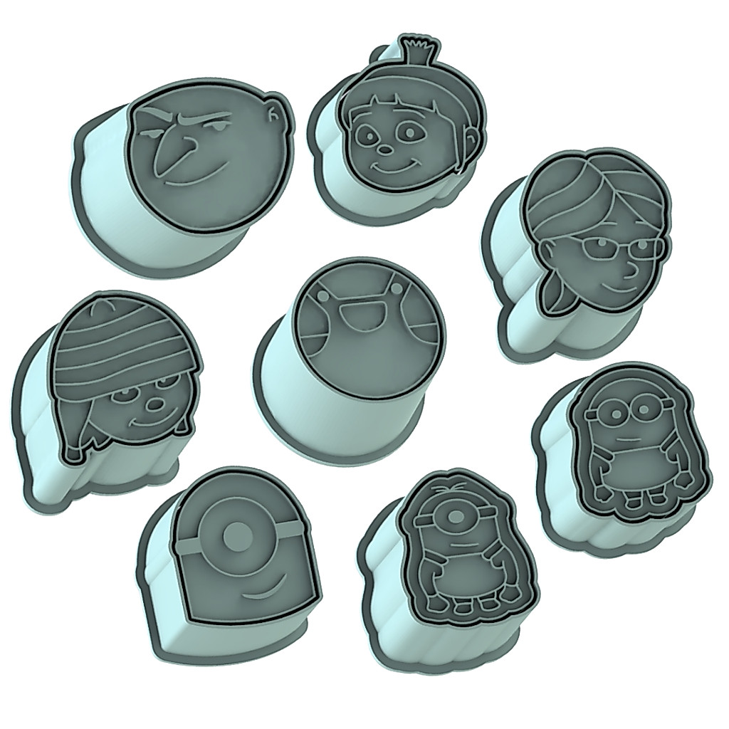 Ejetor e modelador de Docinhos e Doces Meu Malvado Favorito Minions Gru