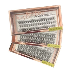 NEWSHOW KIT 3 Caixas Cílios Postiços 6D MINK 10P/20P-Tufos sem Nó