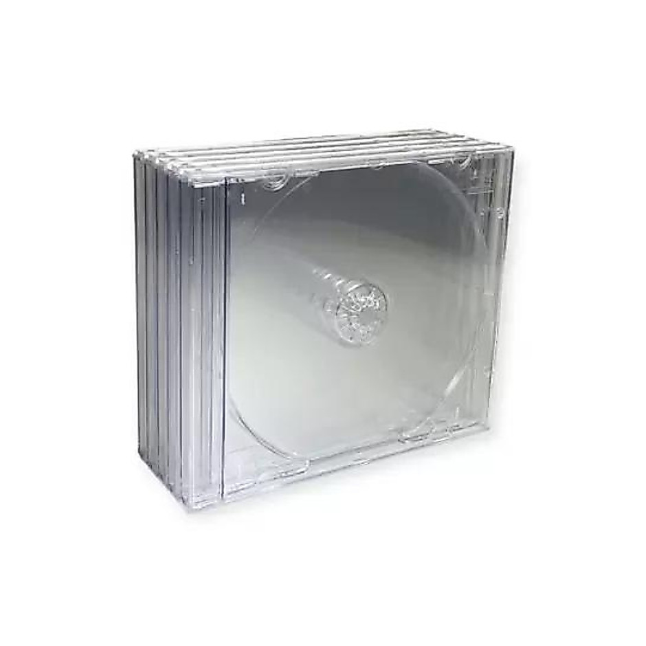 Estojo/Box CD Acrílico Transparente-Cristal c/02 Unidades