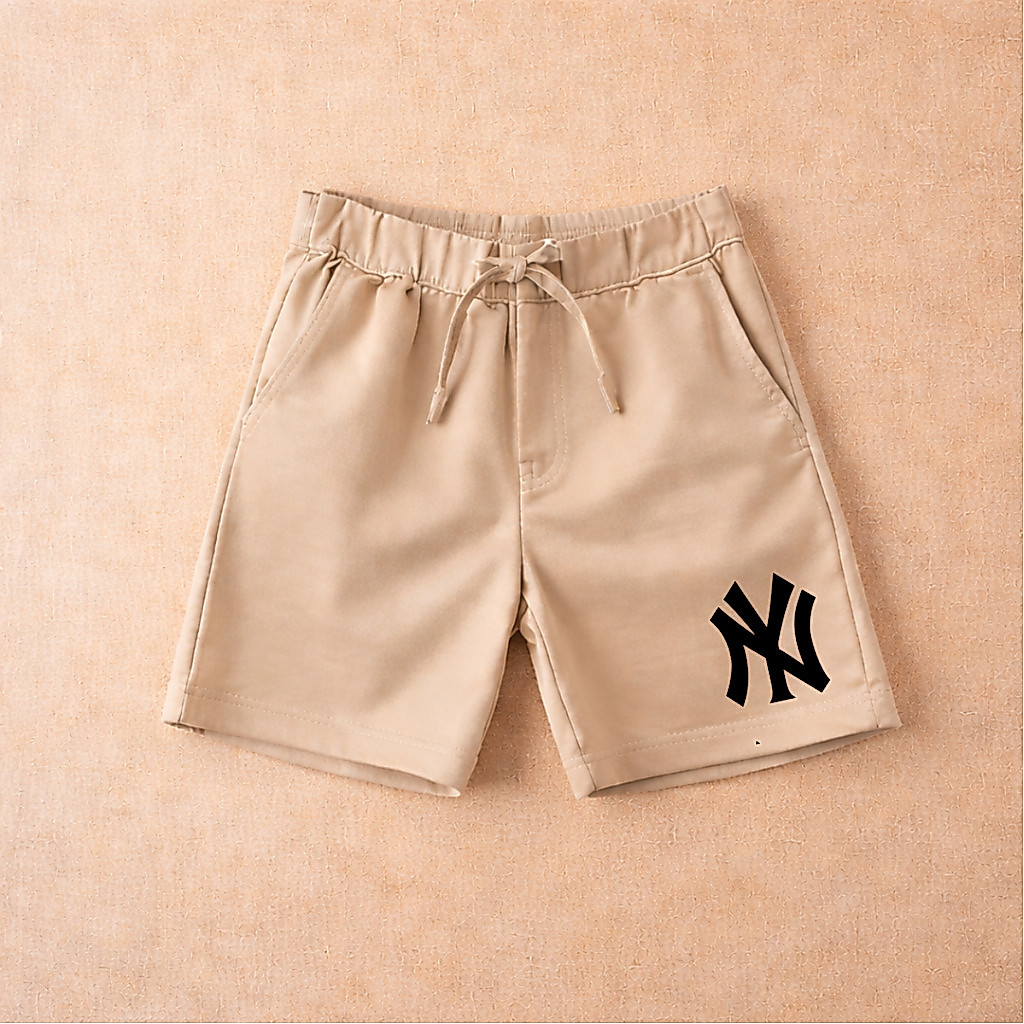 Kit 2 Bermuda Infantil Moletom Ny Short Menino Juvenil Para Criança Bermuda Moletom Estampado Premium