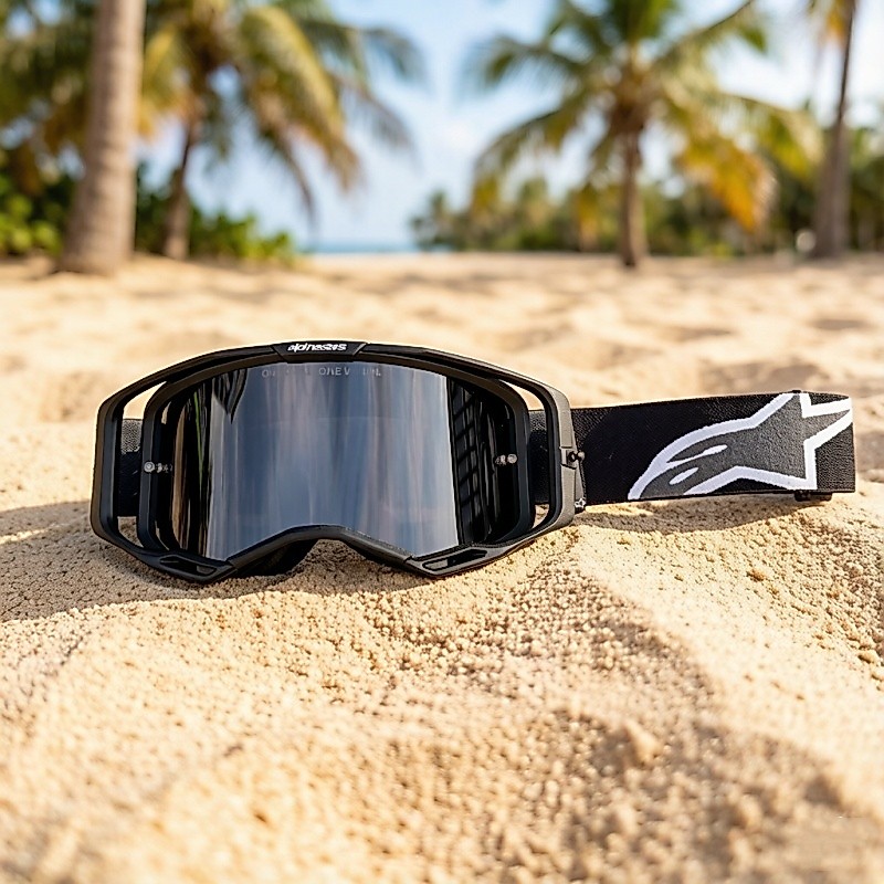Óculos De Equitação De Motocicleta off-road Alpinestars Italiano Antiembaçante A-star VISION 10 Cores
