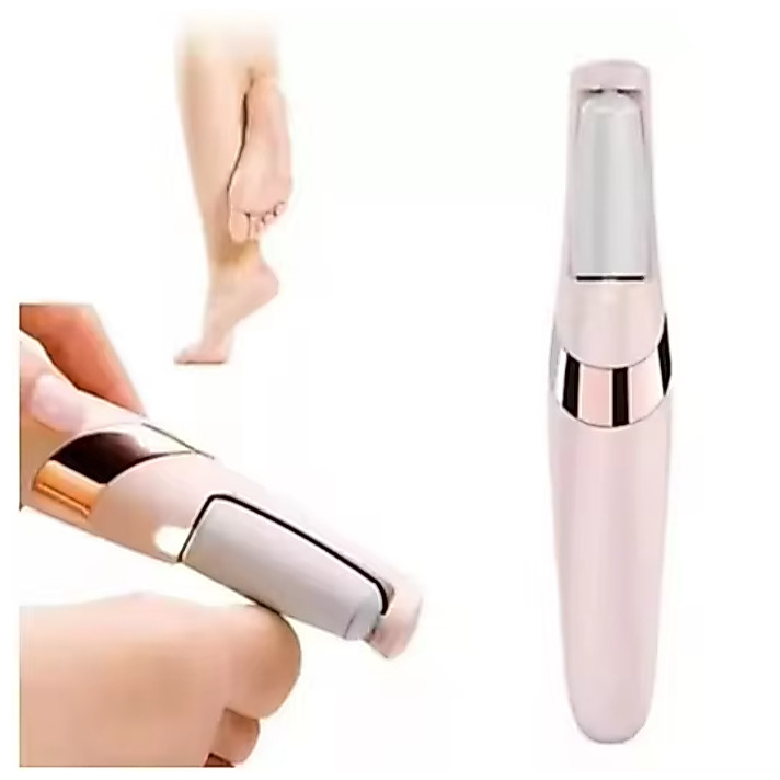 Lixador de Pé Elétrico Portátil Removedor Calos Esfoliador Pedicure USB Recarregável + 2 Refil de Lixas