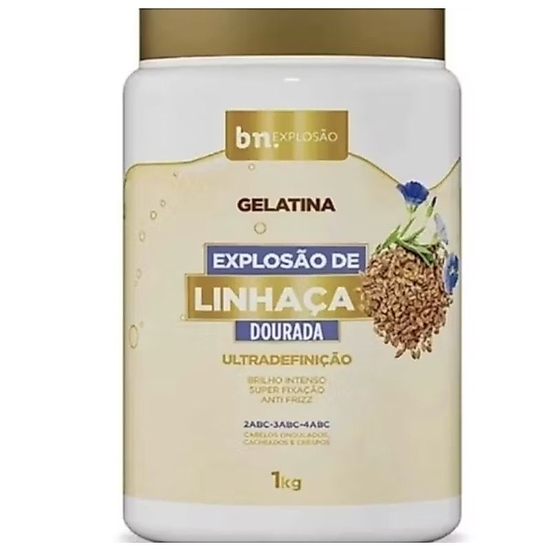 GELATINA BELEZA NATURAL EXPLOSÃO DE LINHAÇA 1KG BN CACHOS