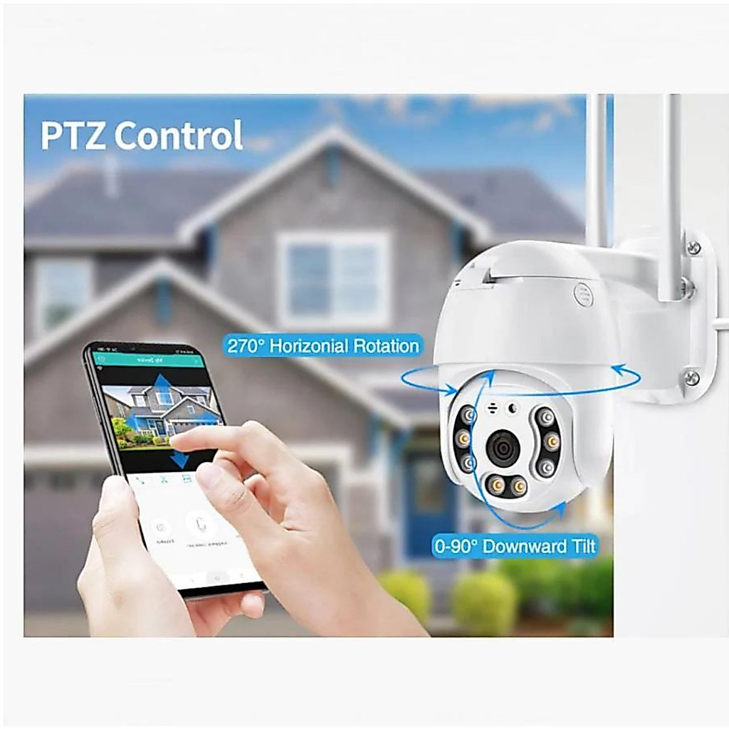 Camera Ip A8 Yoosee Wifi Externa Hd Sensor De Movimento Ptz Speed Dome a Prova Agua Zoom 2 Antena — imagem 2 de 2