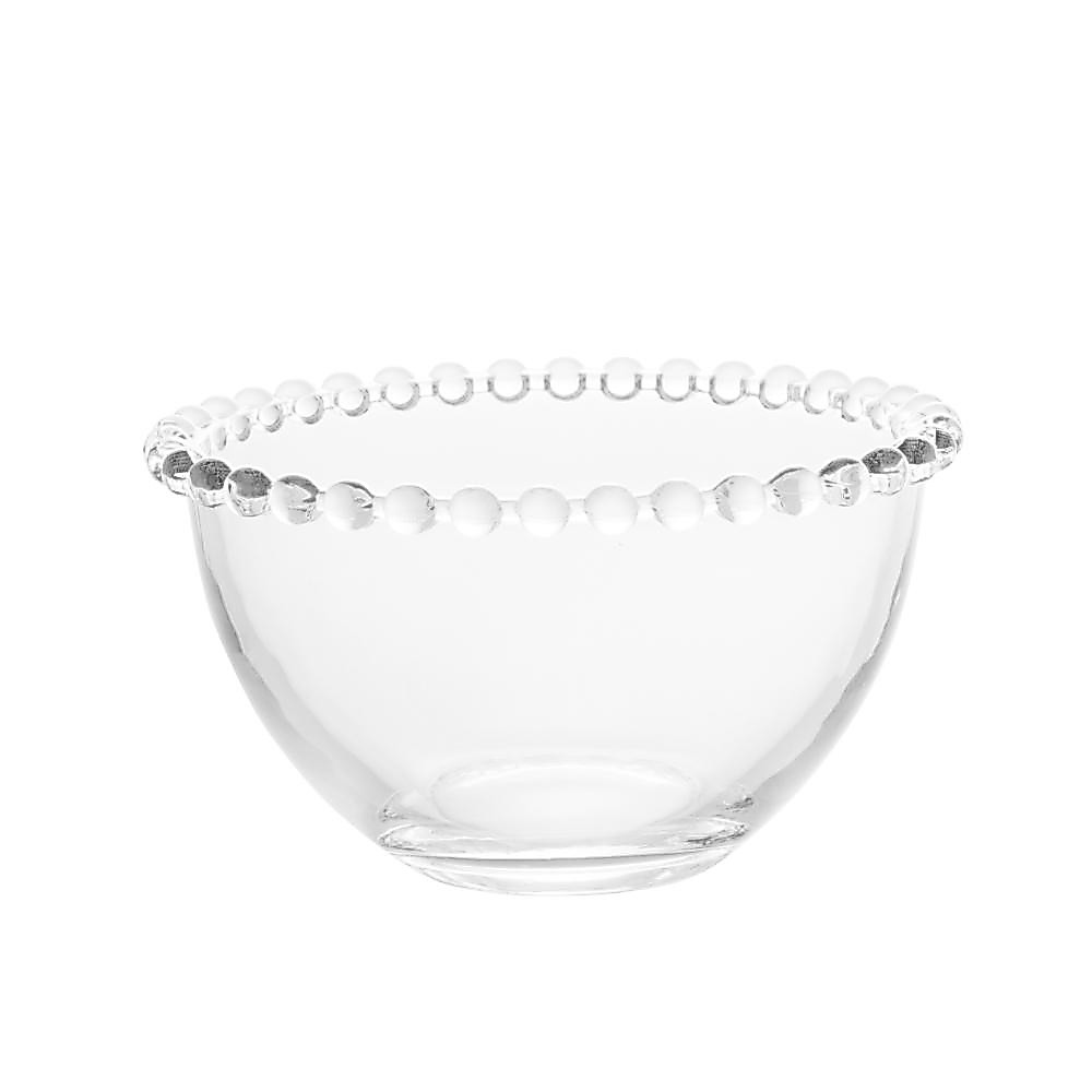 Bowl Pearl Wolff de Cristal Ecológico 14cm x 8cm Tigela para Saladas Frutas e Sobremesas Mesa Posta Elegante Sofisticada · foto 2